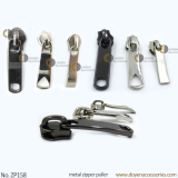 Gold metal zipper puller auto lock zipper puller